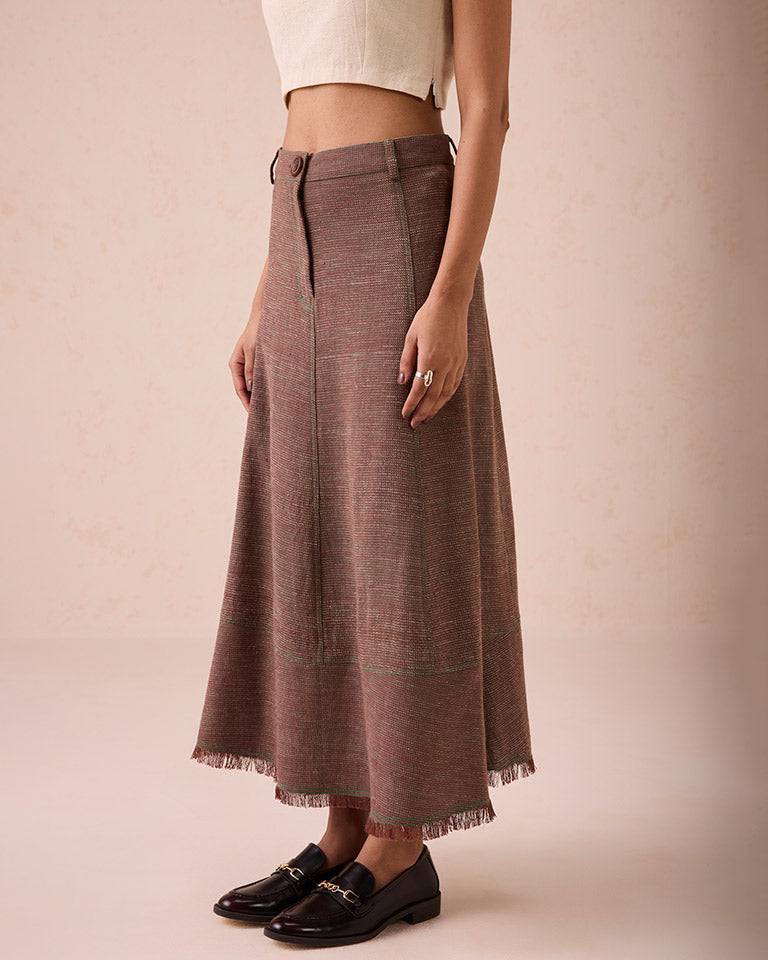 The Hazel Sun Midi Skirt BOTTOMS SUI