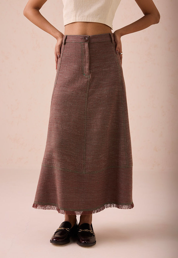 The Hazel Sun Midi Skirt BOTTOMS SUI