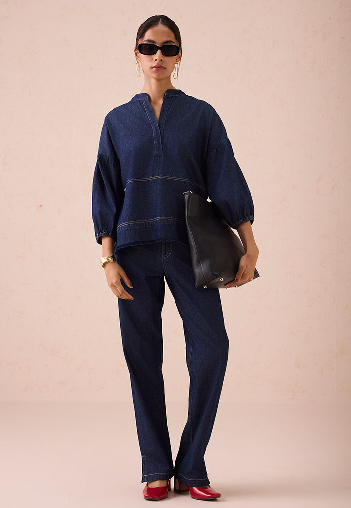 The Little Things Denim Blouse TOPS SUI