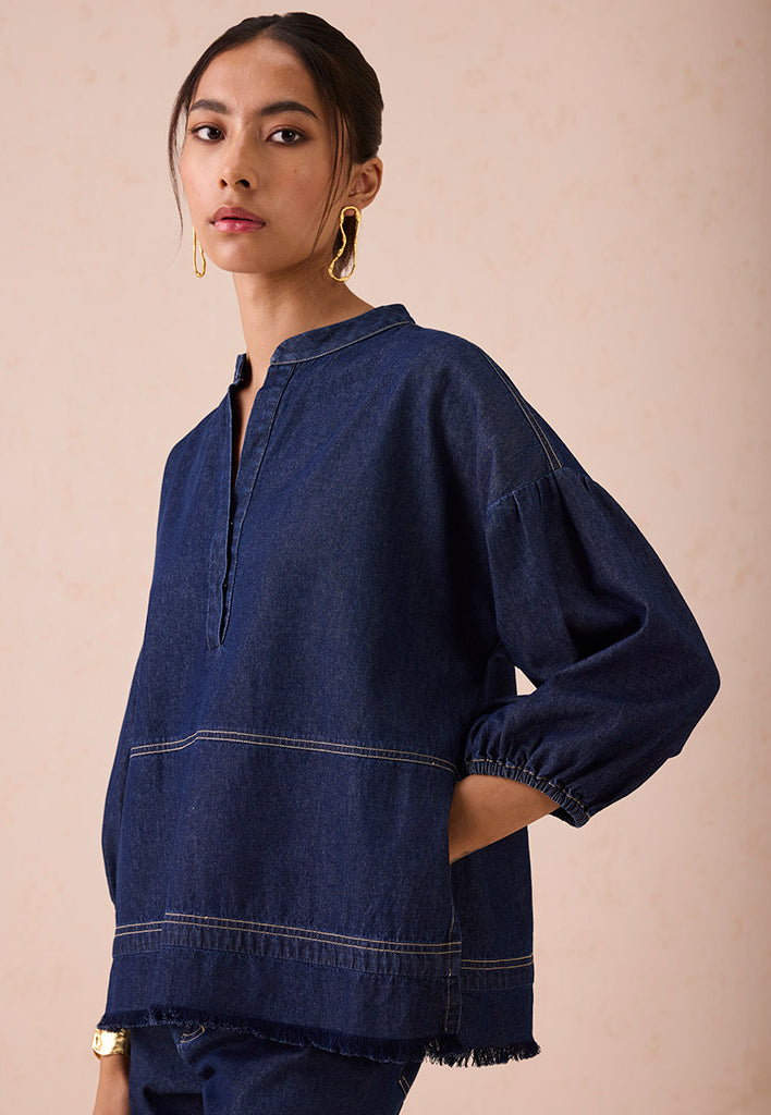 The Little Things Denim Blouse TOPS SUI