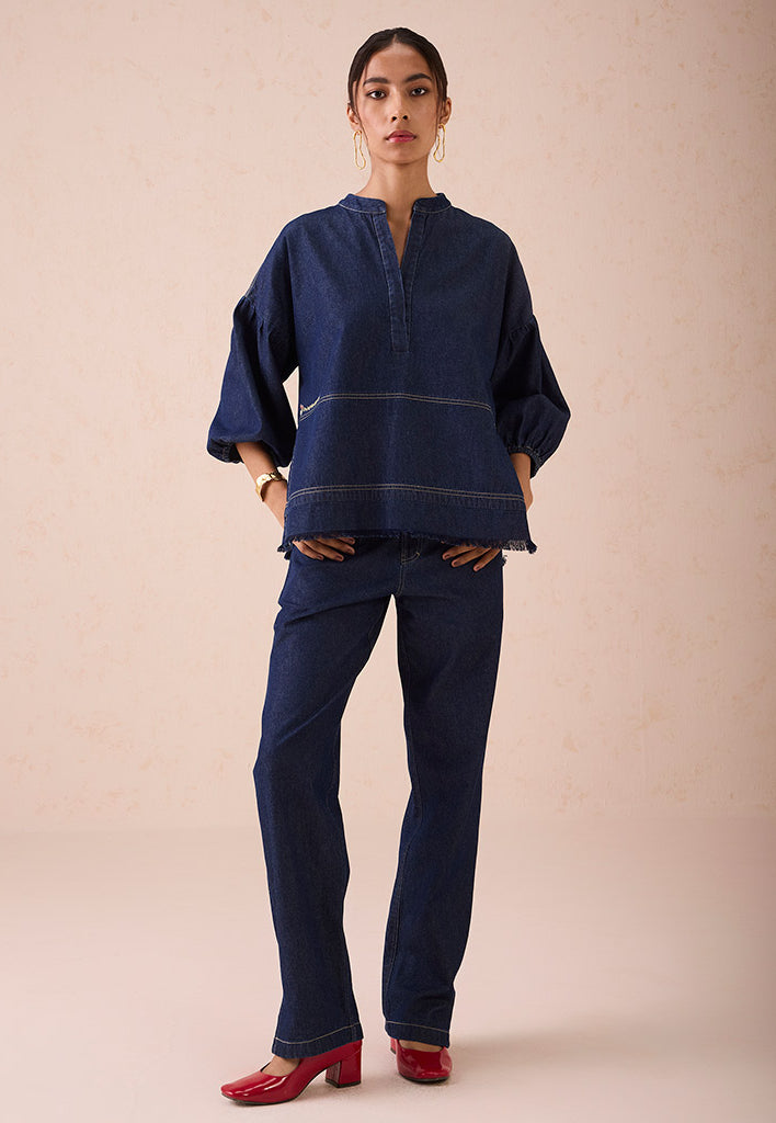 The Little Things Denim Blouse TOPS SUI