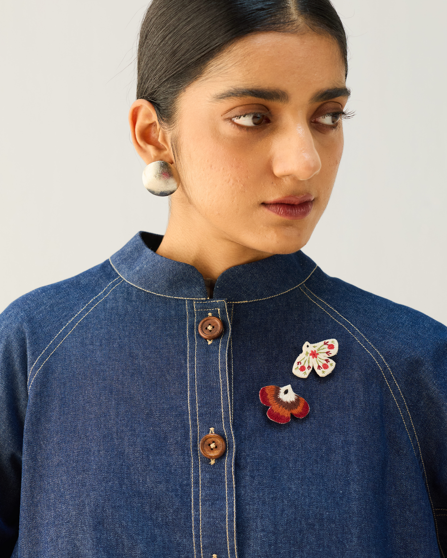 The Slow Denim Bomber Jacket JACKETS SUI