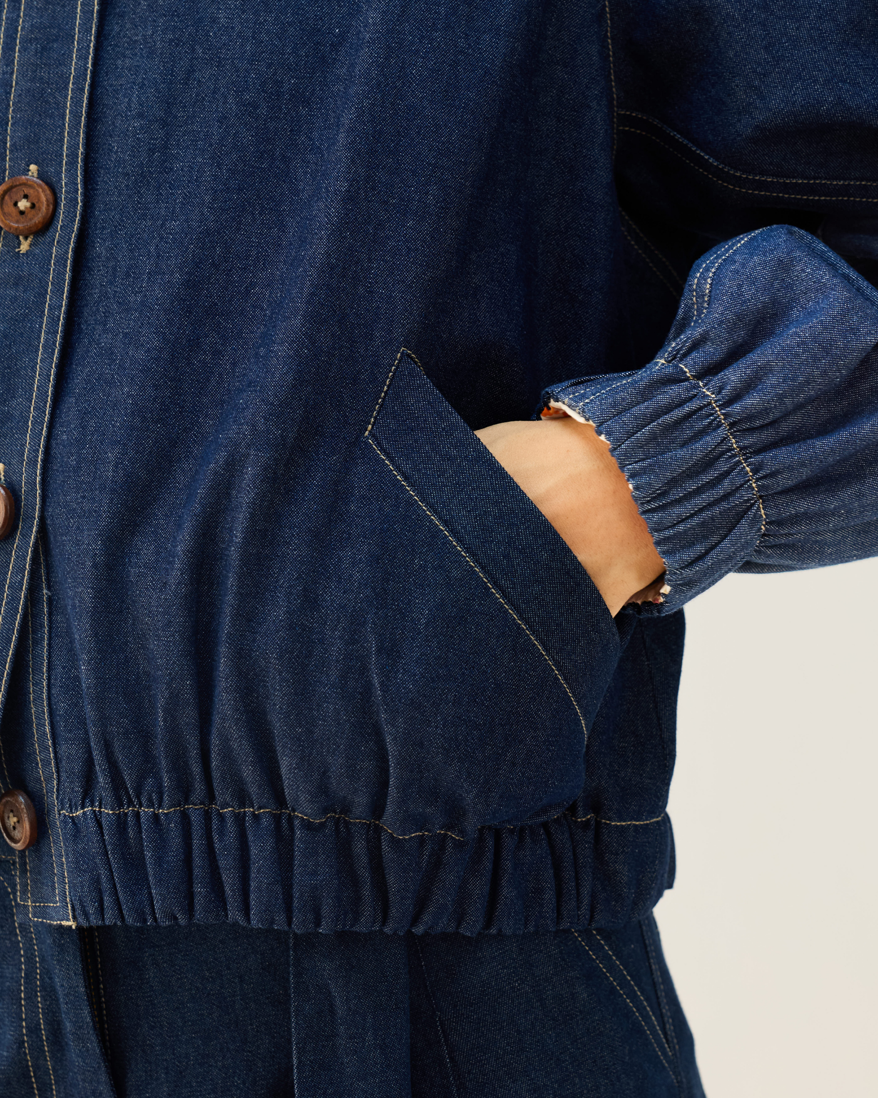 The Slow Denim Bomber Jacket JACKETS SUI