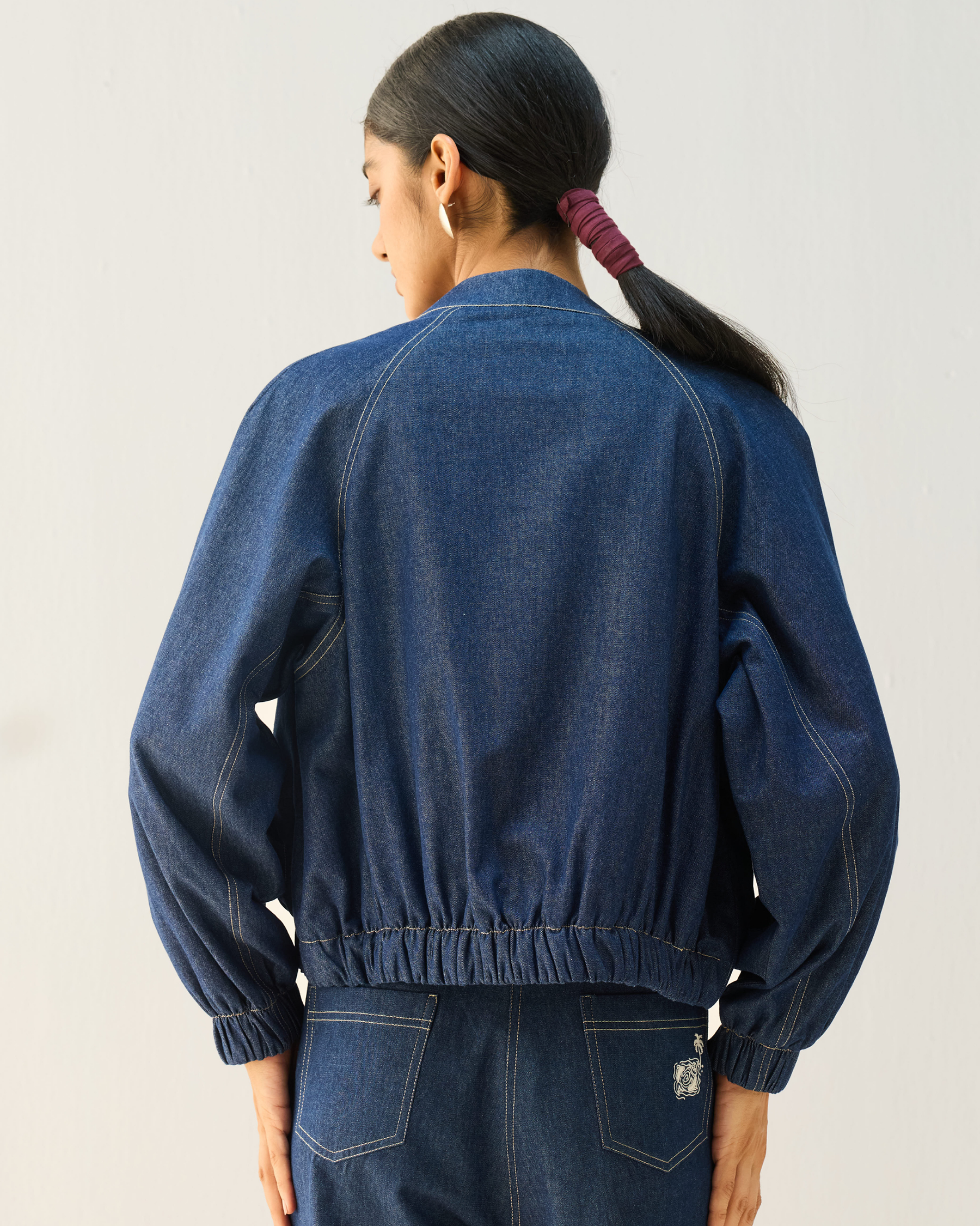 The Slow Denim Bomber Jacket JACKETS SUI