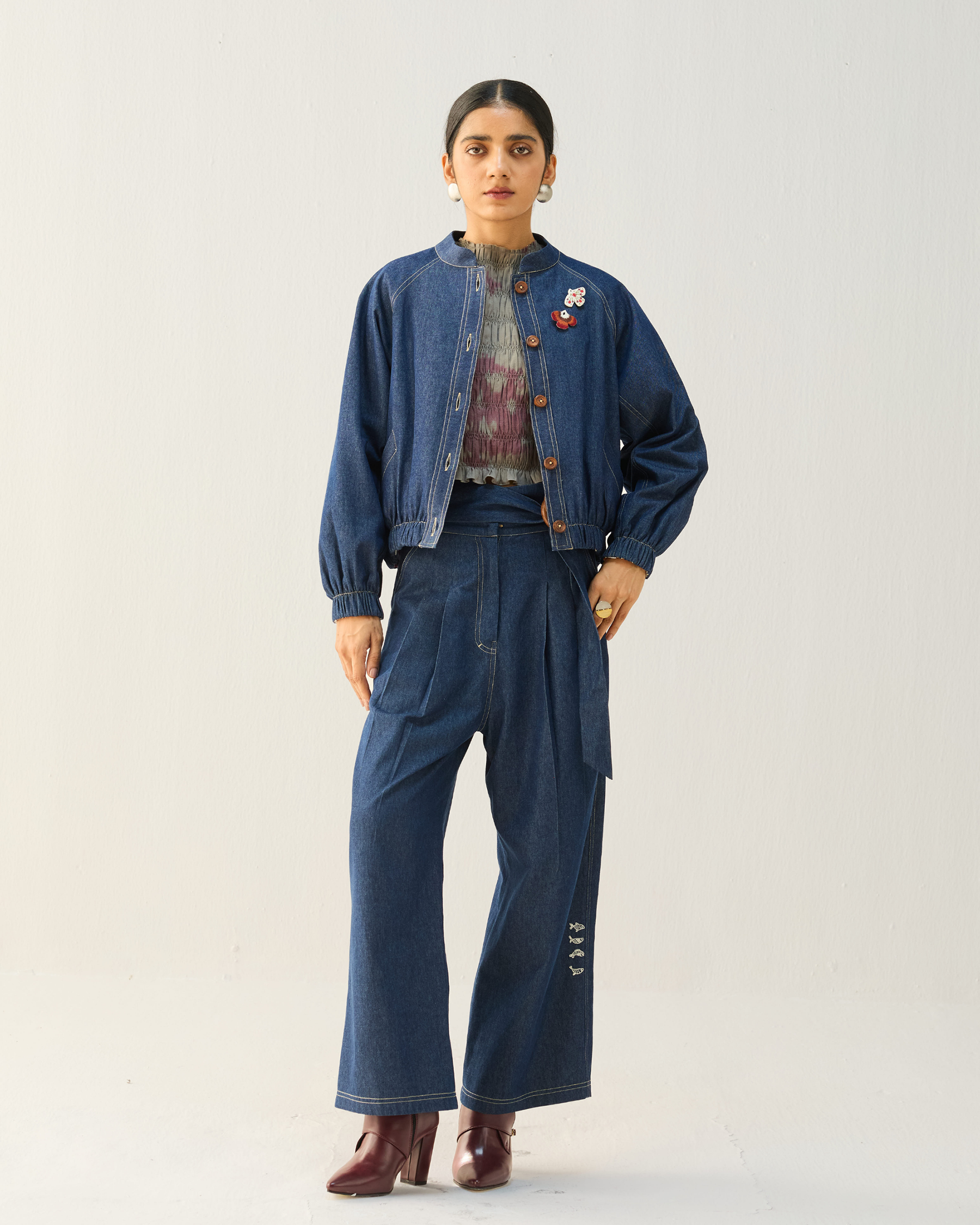 The Slow Denim Bomber Jacket JACKETS SUI