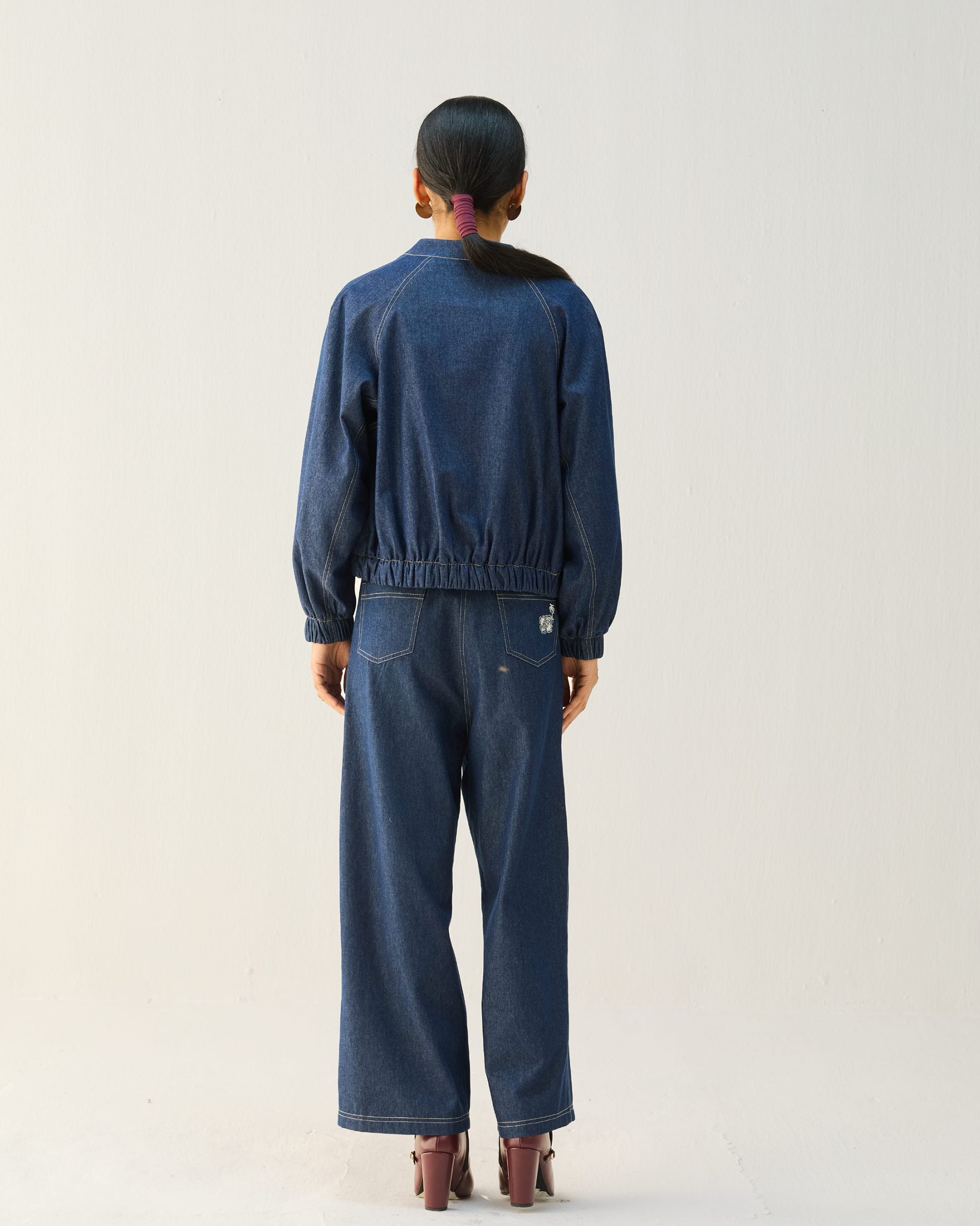 The Slow Denim Bomber Jacket JACKETS SUI
