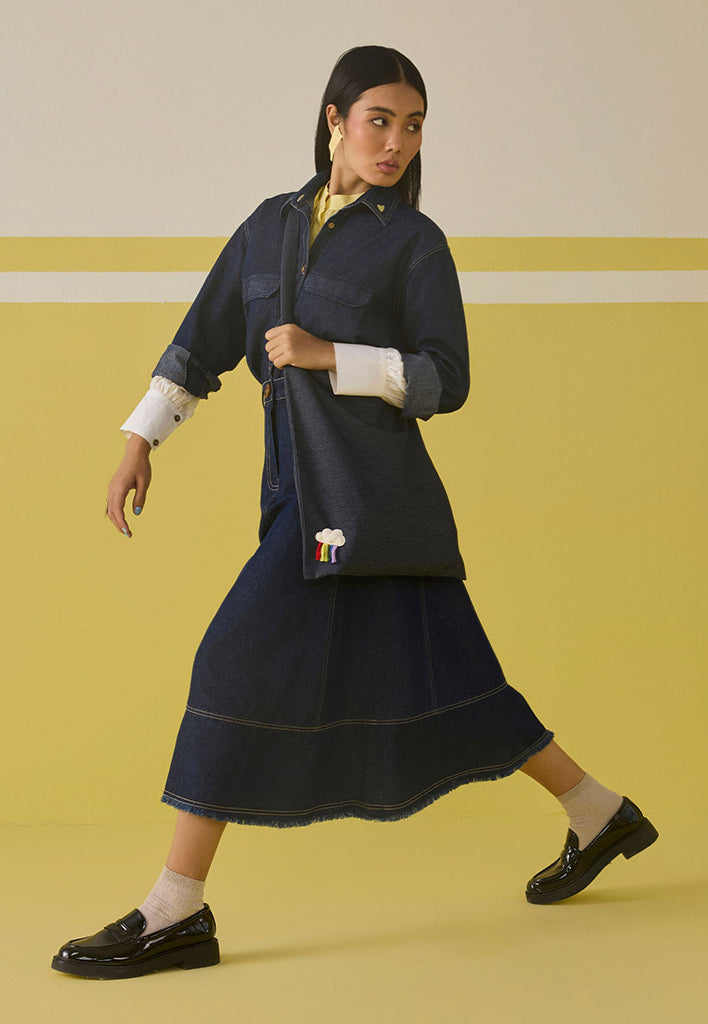 The Sunshine Denim Skirt BOTTOMS SUI