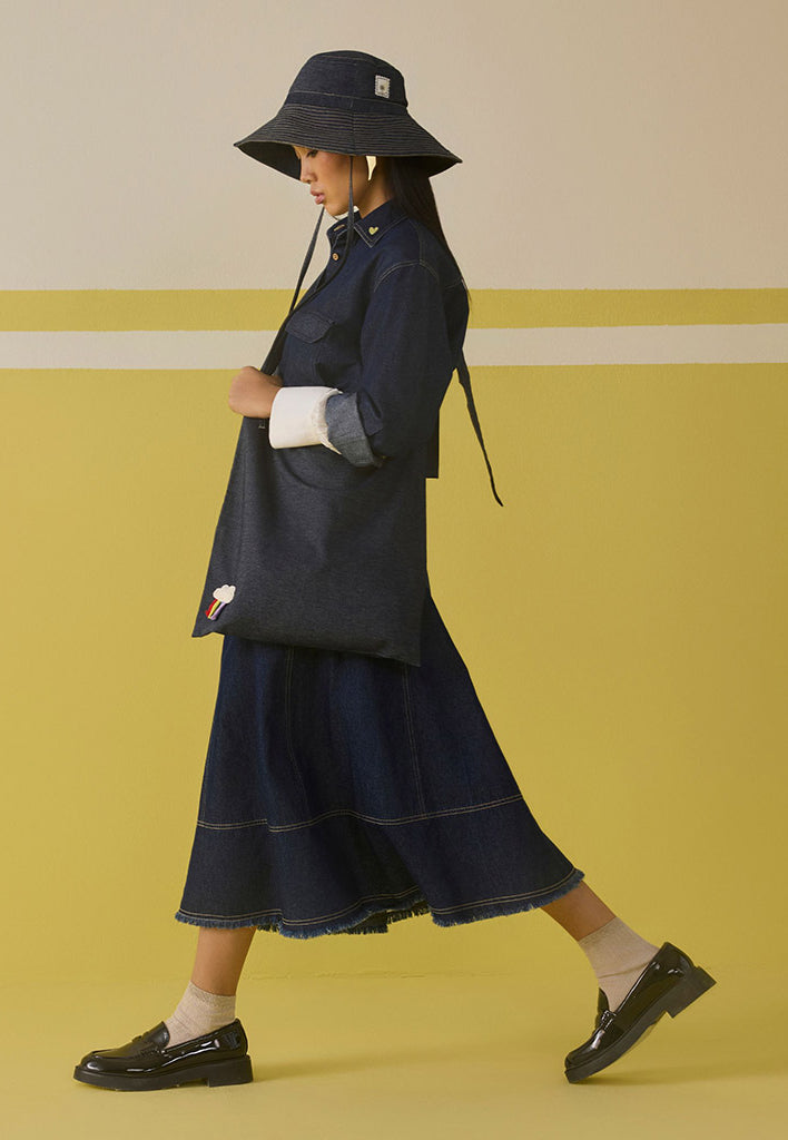 The Sunshine Denim Skirt BOTTOMS SUI