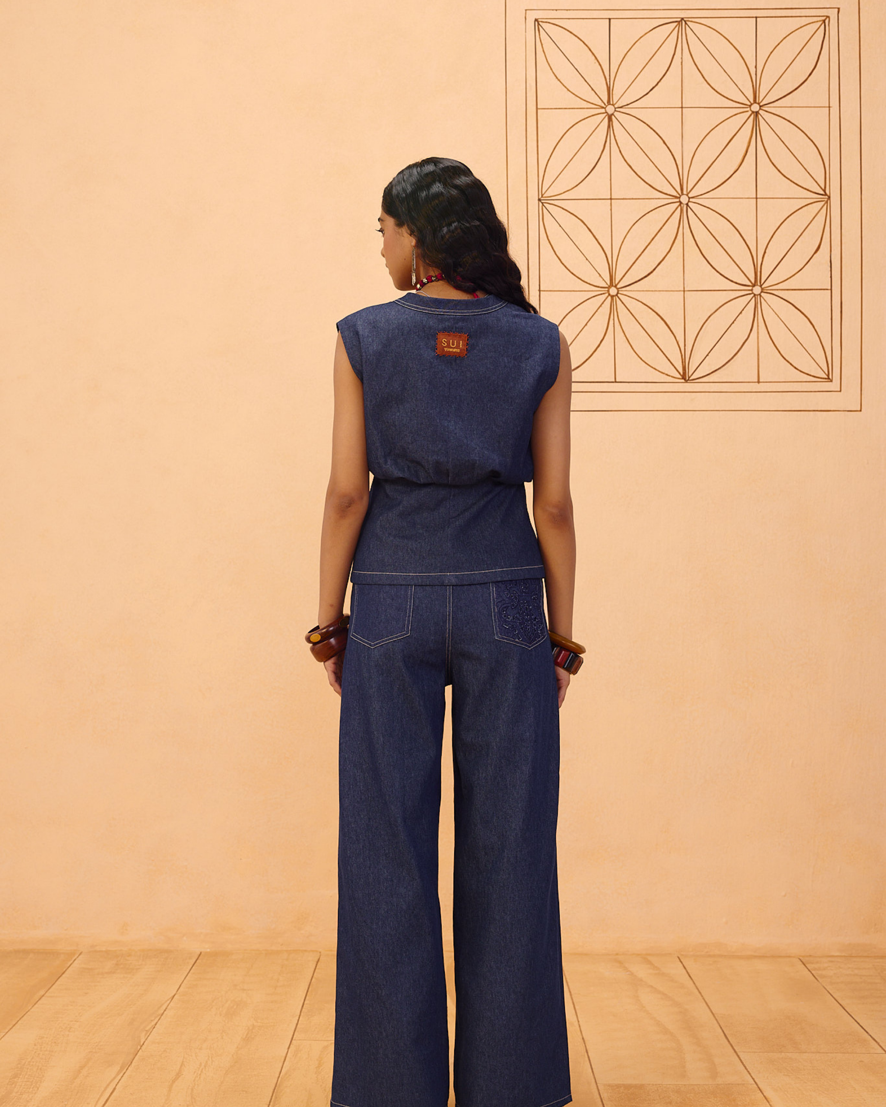 The Timeless Sustainable Denim Waistcoat JACKETS SUI