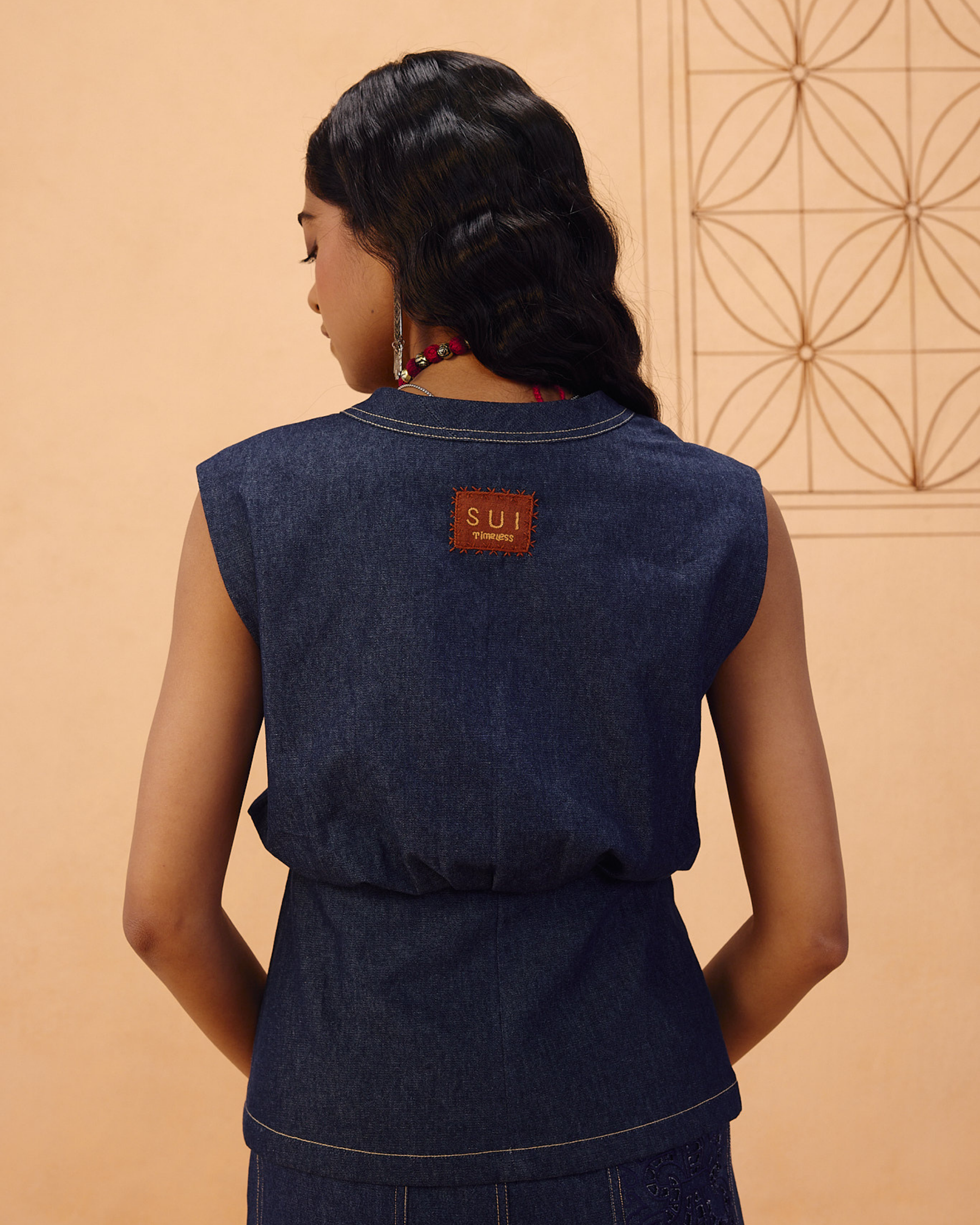 The Timeless Sustainable Denim Waistcoat JACKETS SUI