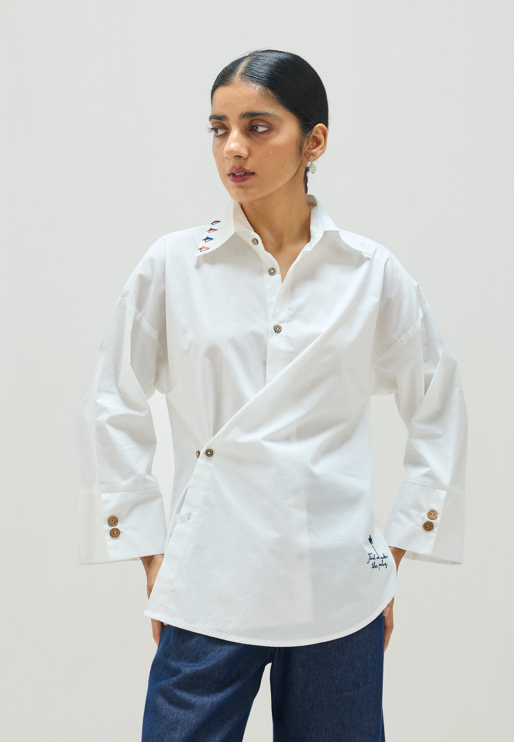 Under The Palms Wrap Shirt TOPS SUI