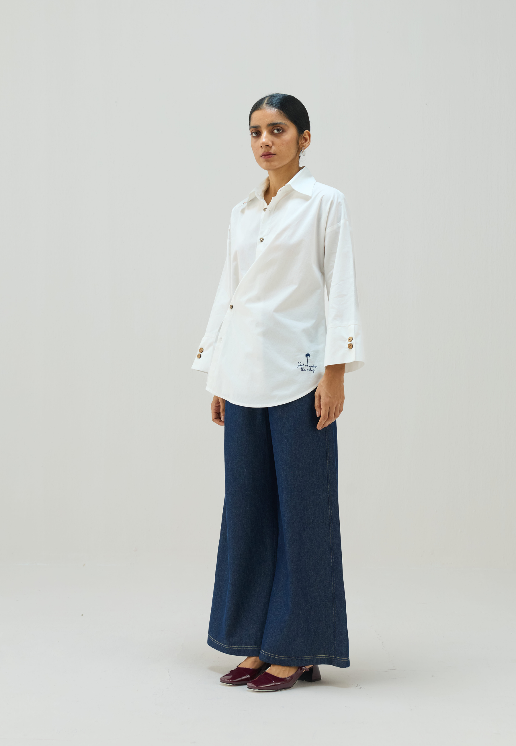 Under The Palms Wrap Shirt TOPS SUI