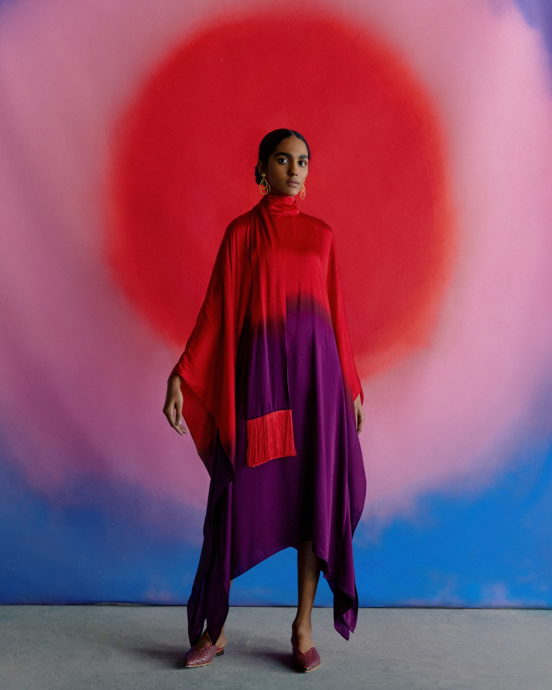Leheriya Round Collar Dress DRESSES IKKIVI