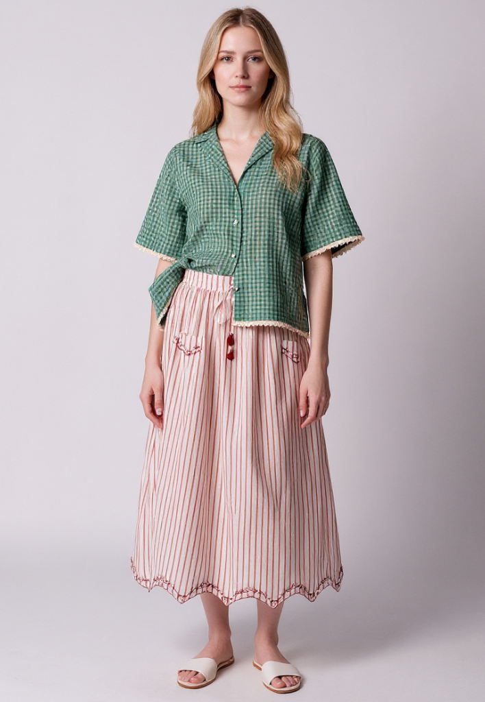 Khemsar Check Shirt TOPS IKKIVI