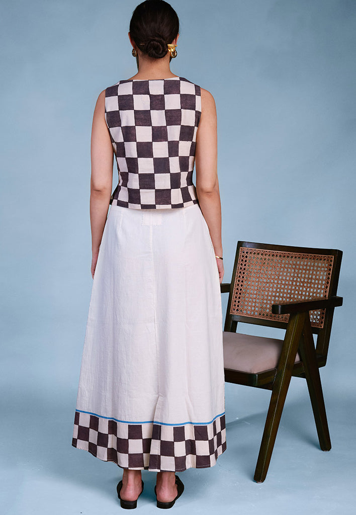 Petal Print Midi Skirt BOTTOMS IKKIVI