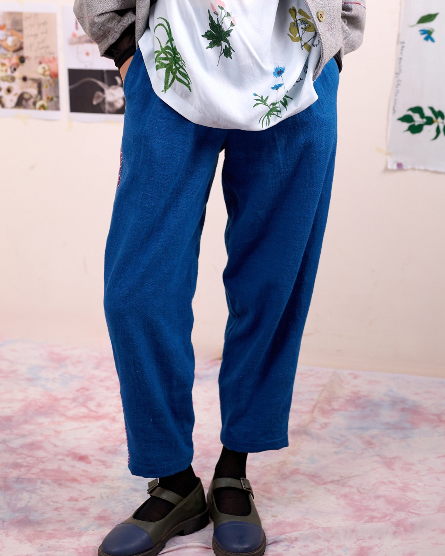 Oren Blue Pants BOTTOMS Doodlage