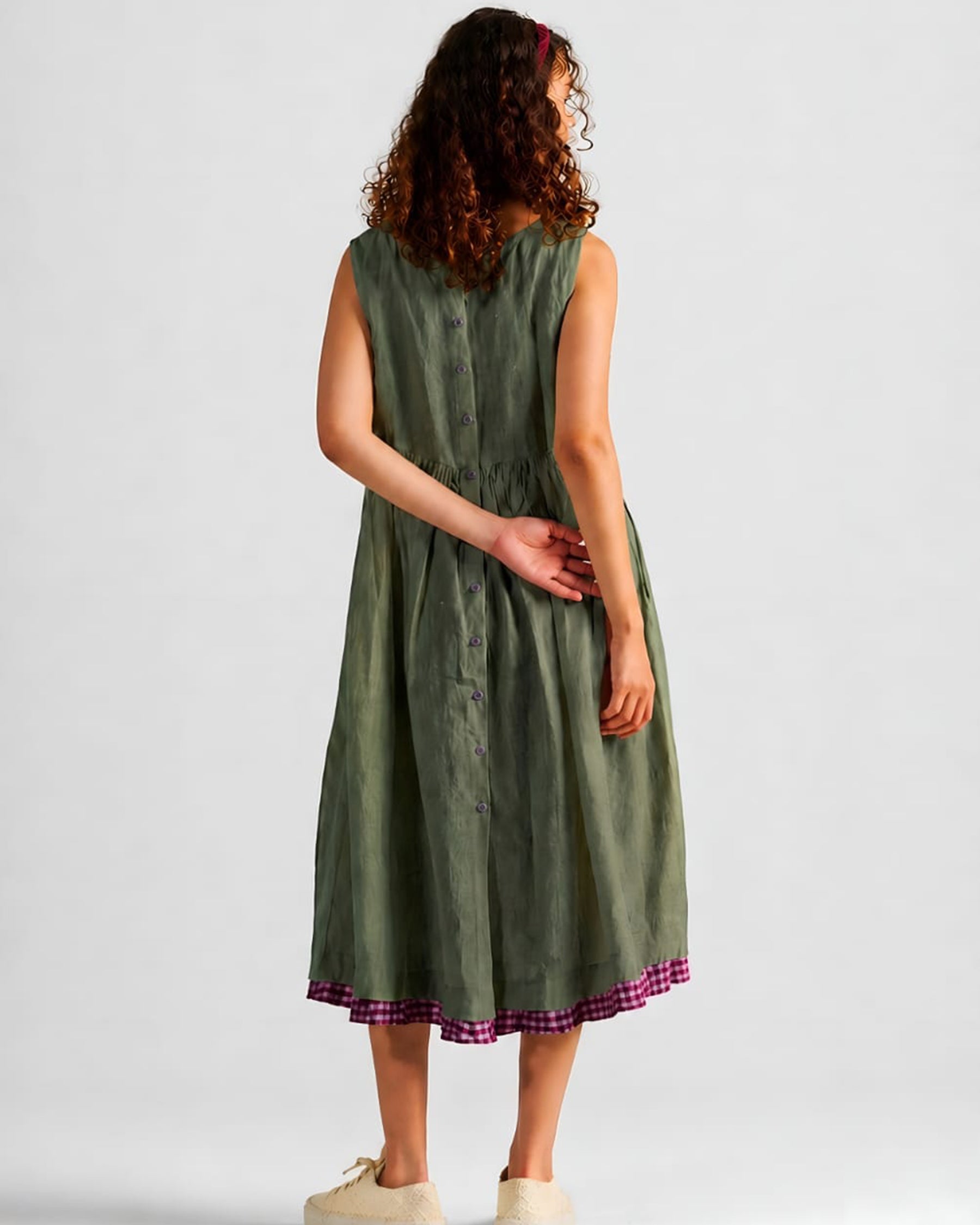 Simply Her Green Sage Dress DRESSES IKKIVI