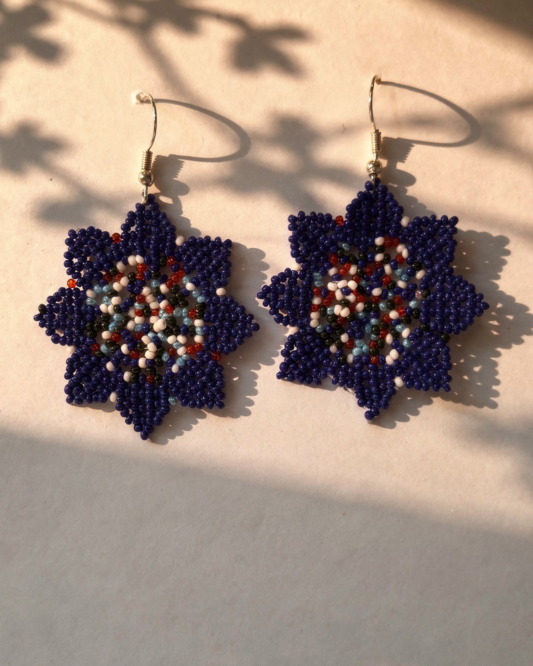 Blue Bead Earrings ACCESSORIES IKKIVI