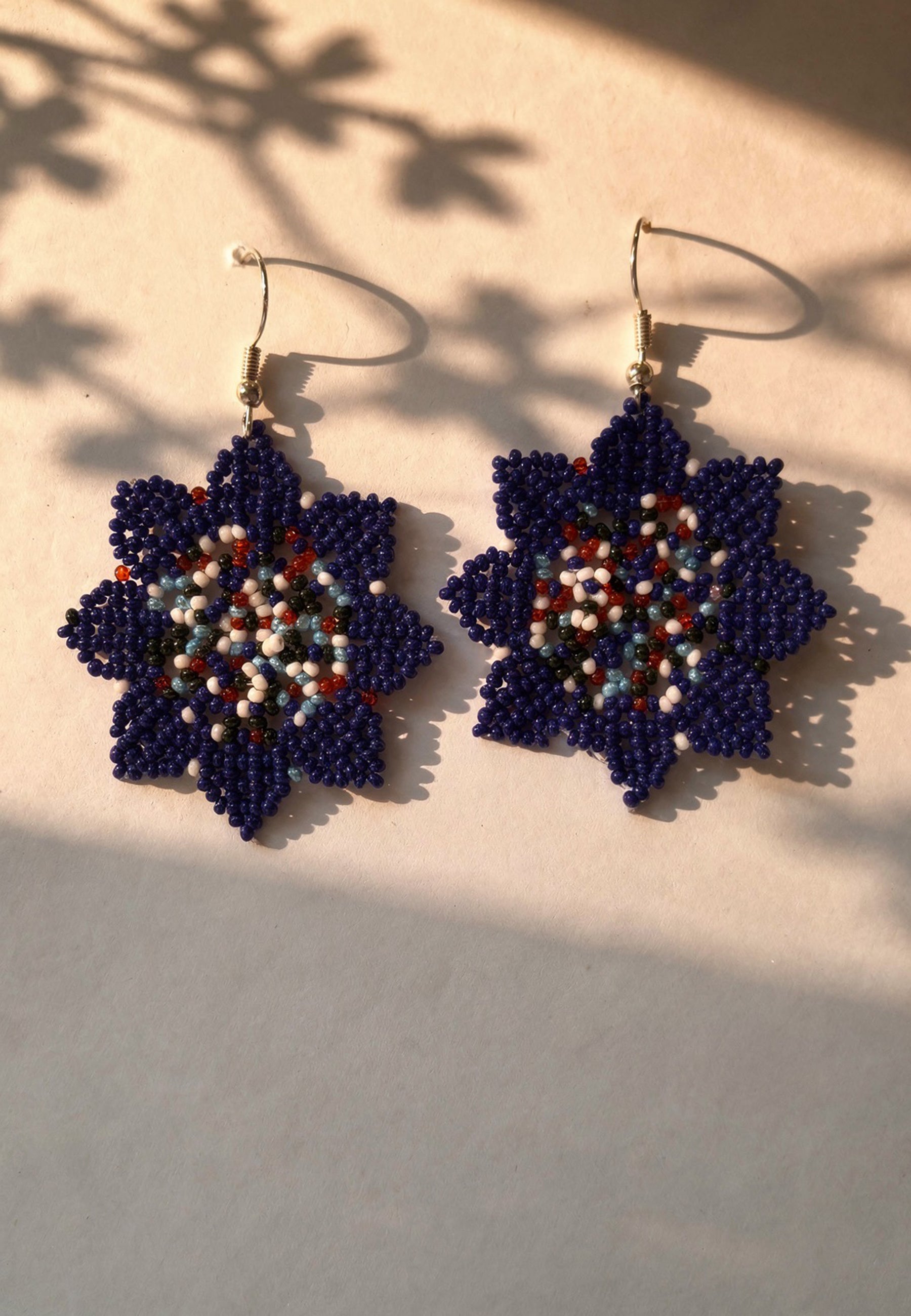 Blue Bead Earrings ACCESSORIES IKKIVI