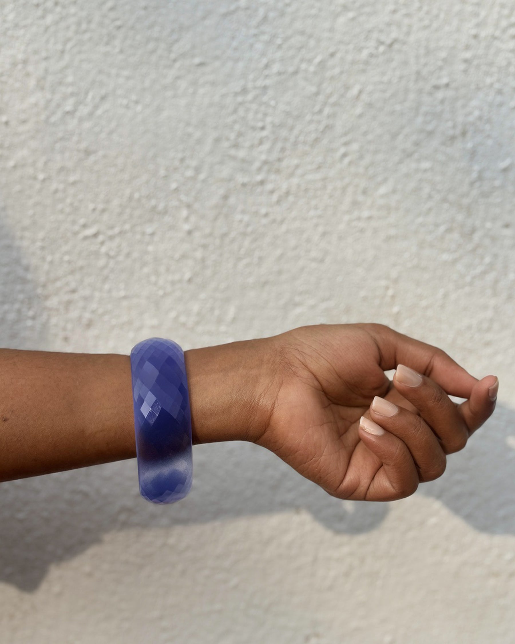 Crystal Cut Electric Blue Bangle ACCESSORIES IKKIVI