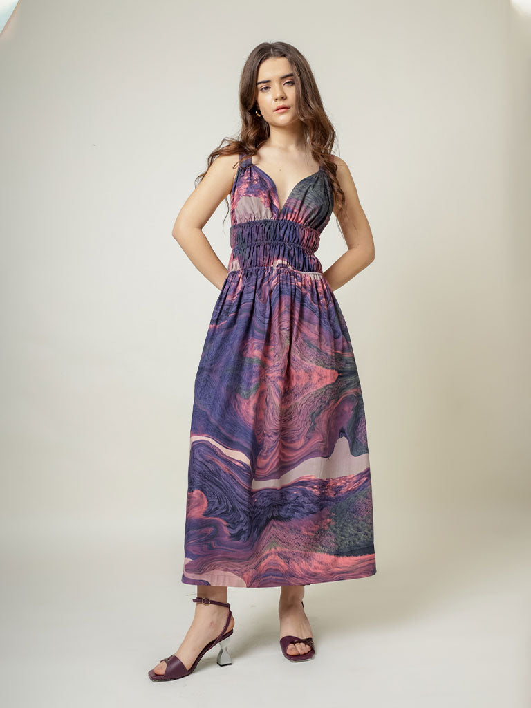 August Printed Dress DRESSES Doodlage