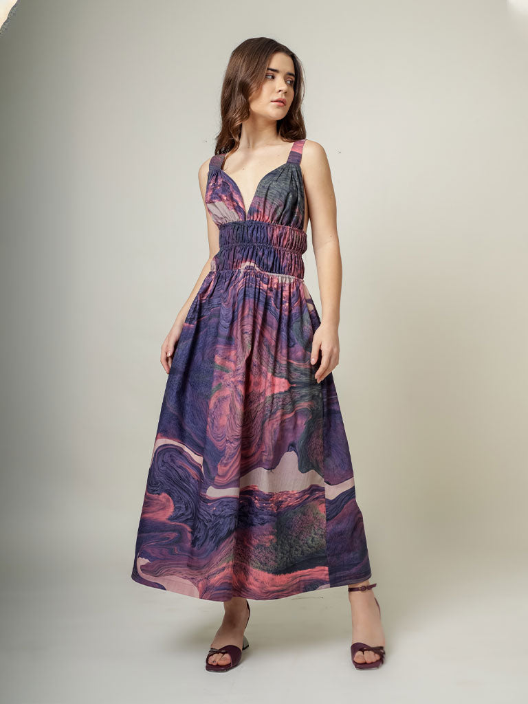 August Printed Dress DRESSES Doodlage