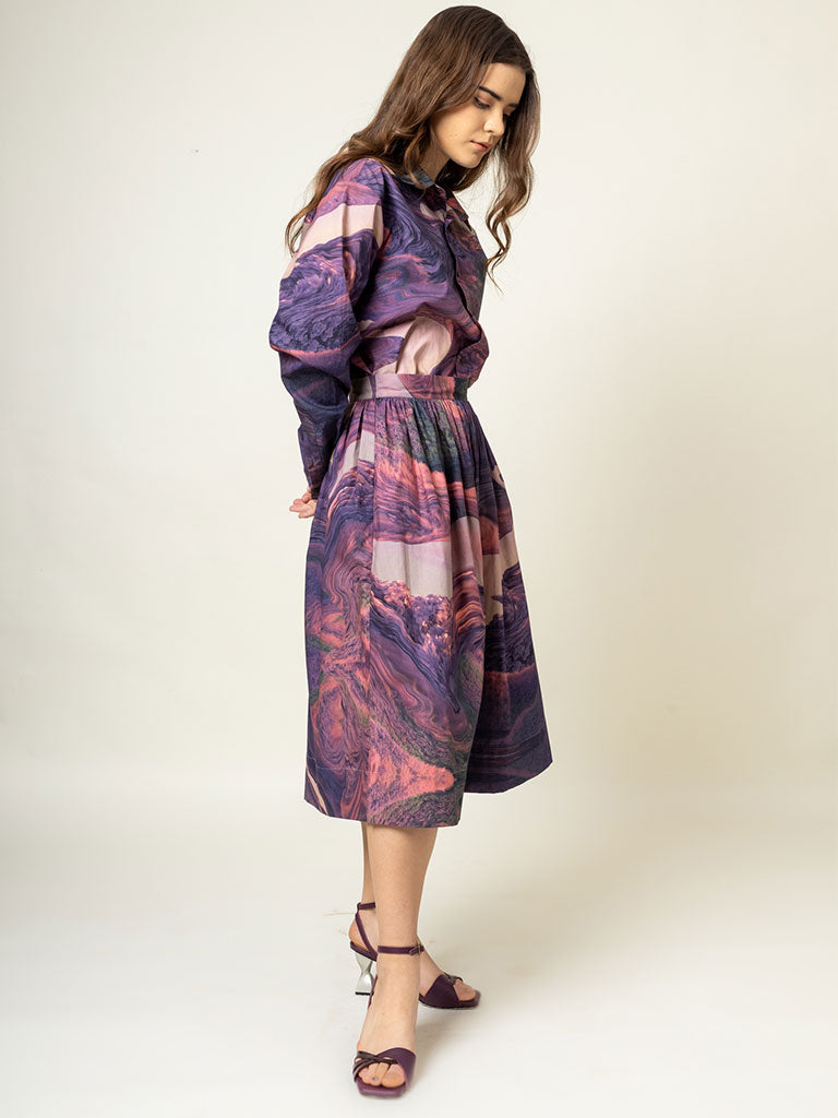 Jean Printed Skirt BOTTOMS Doodlage