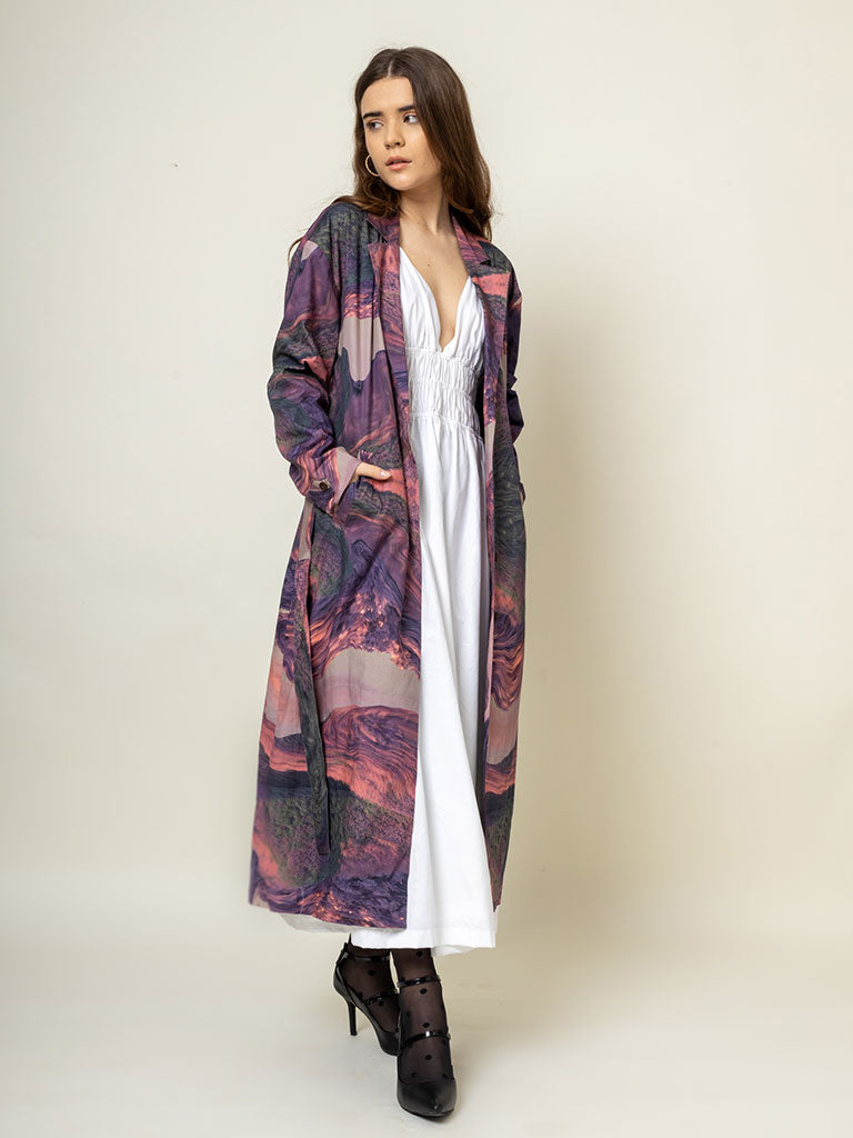 Amelia Printed Trench JACKETS Doodlage