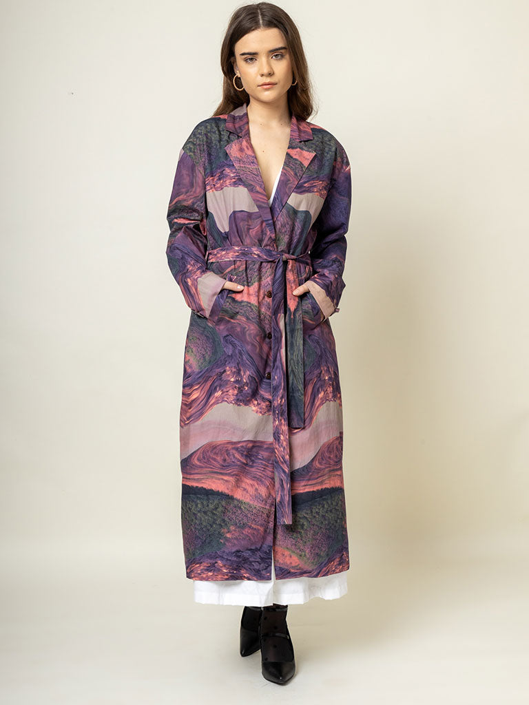 Amelia Printed Trench JACKETS Doodlage