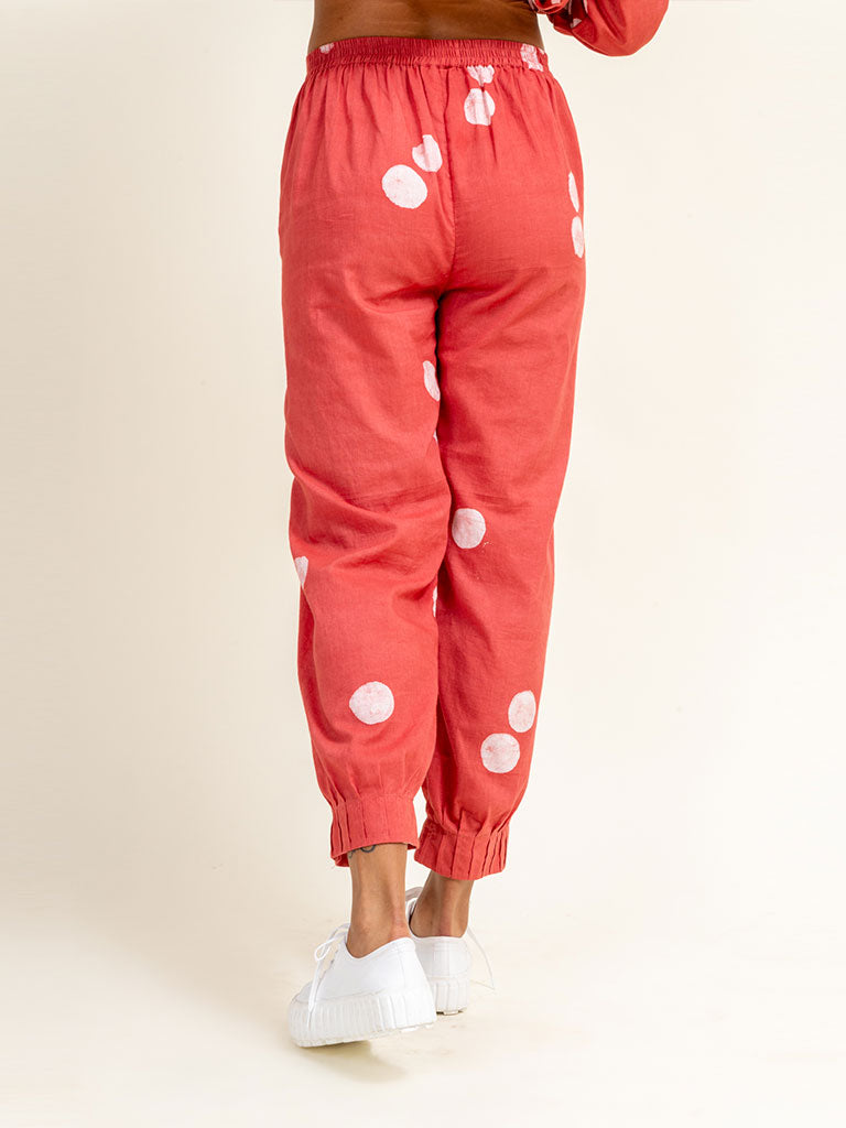 Coral Tucked Pants BOTTOMS Doodlage