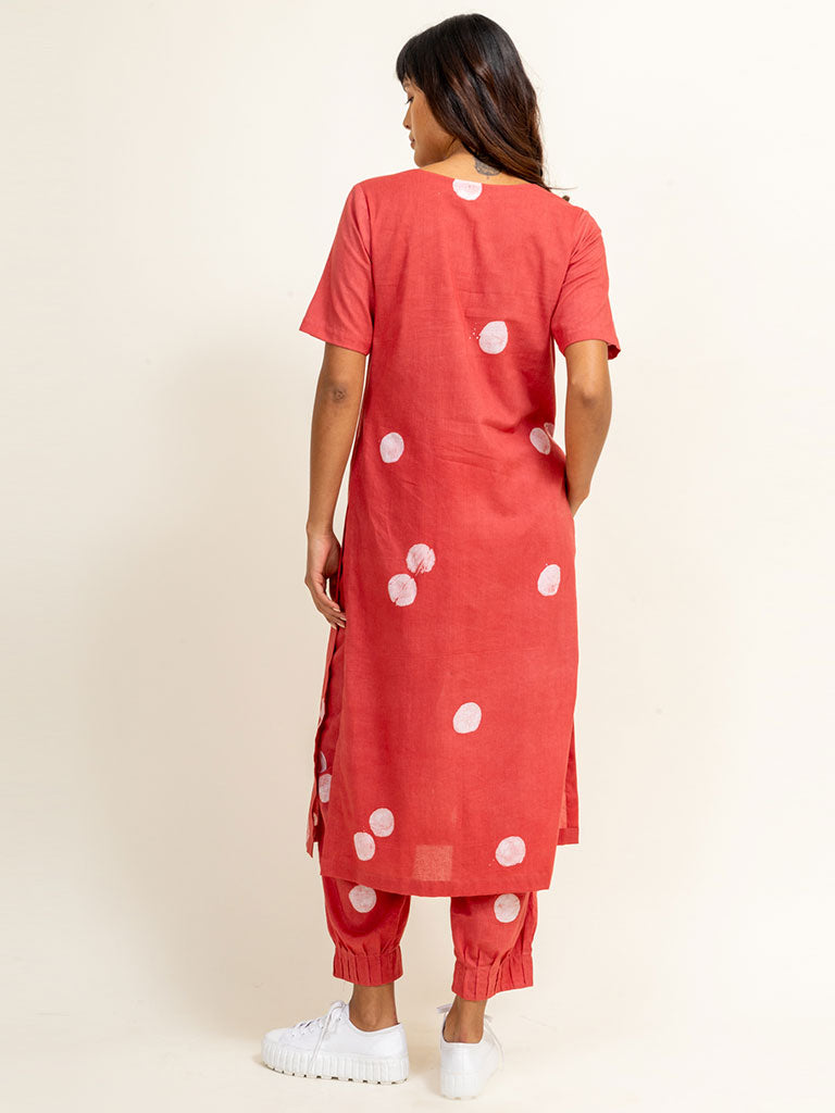 Coral Tucked Pants BOTTOMS Doodlage