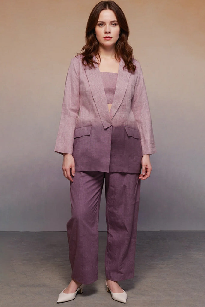 Ombre Classic Suit Set Lavender Plum SETS IKKIVI