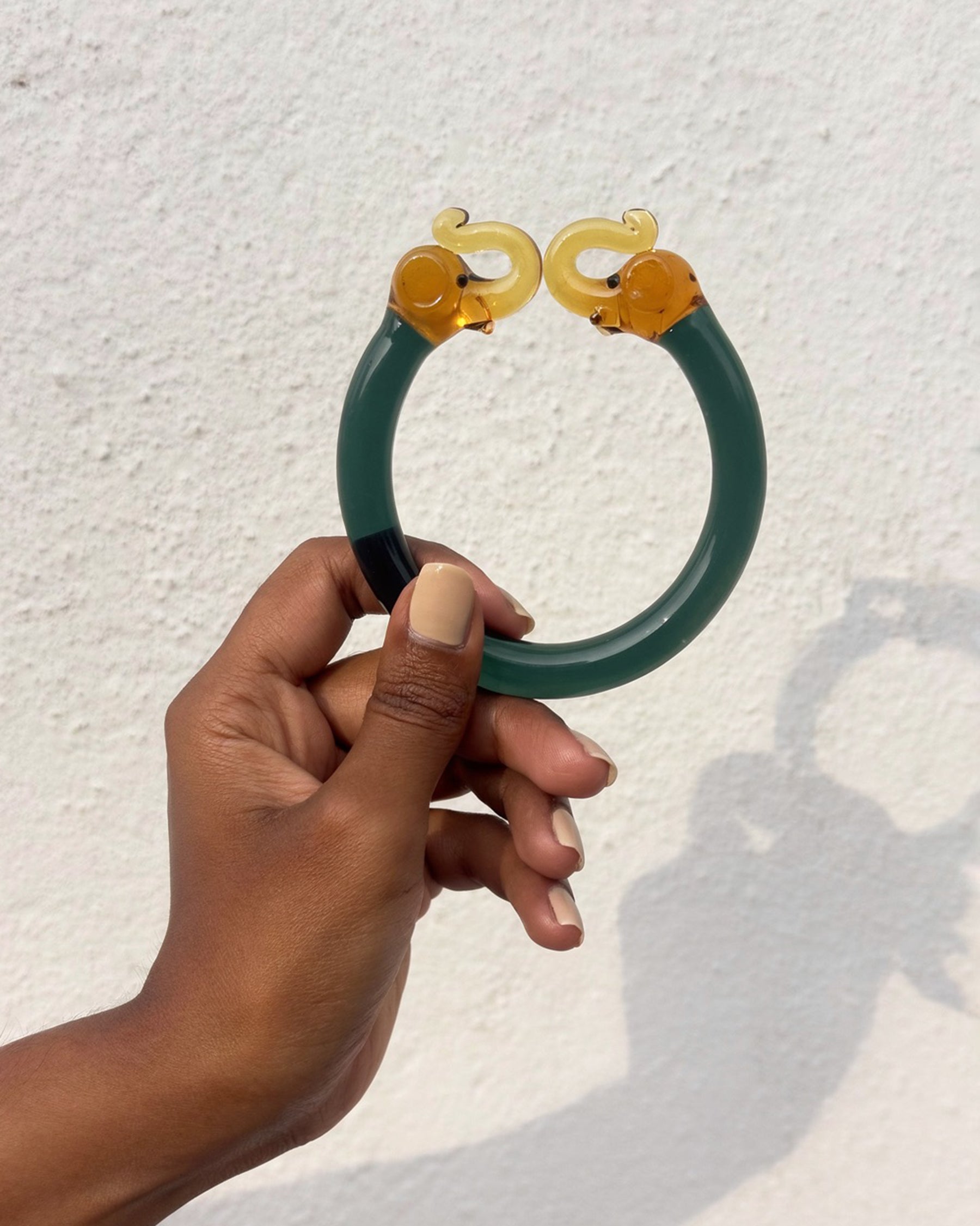 Elephant Kada Glass Bangle ACCESSORIES IKKIVI