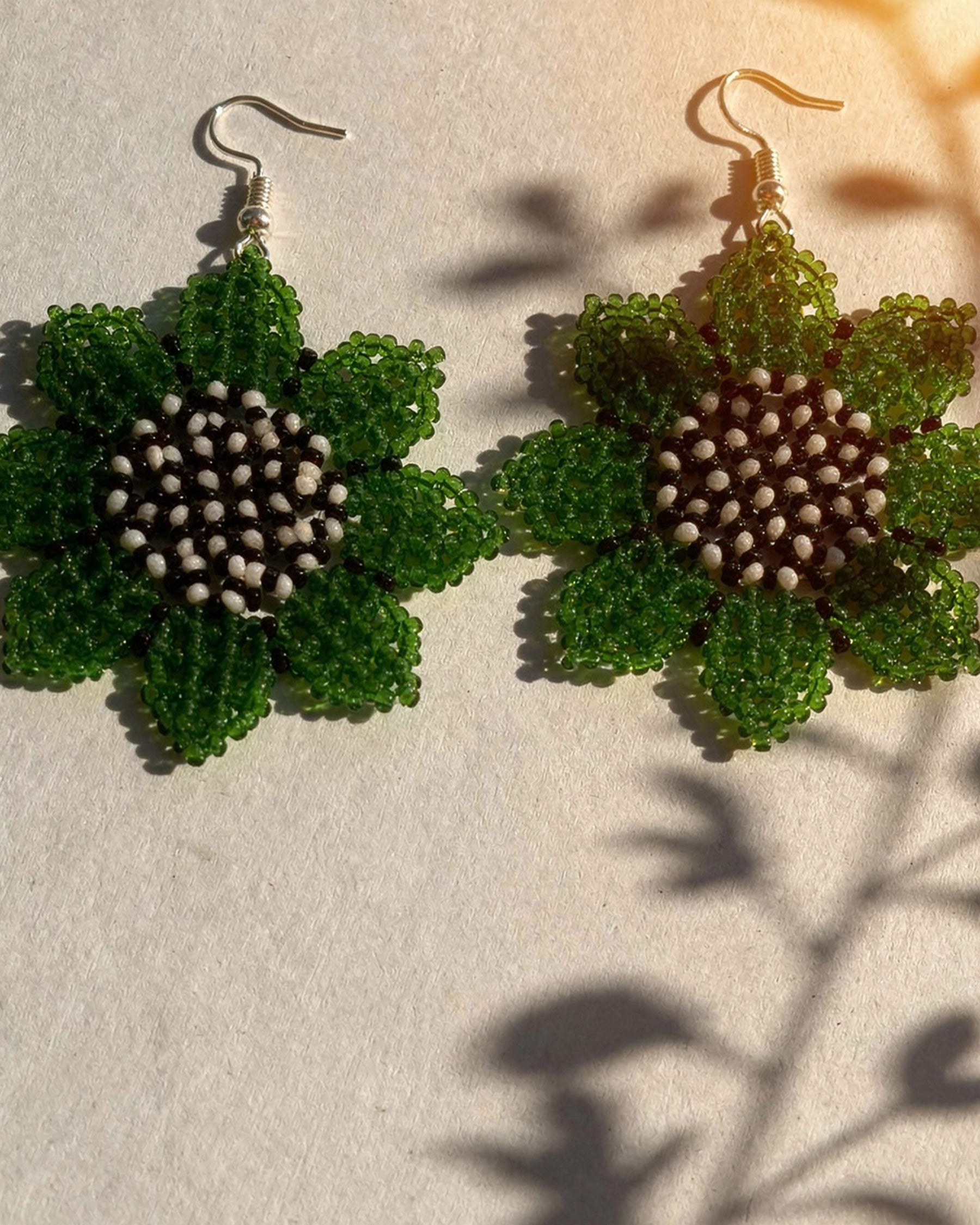 Green Bead Earrings ACCESSORIES IKKIVI