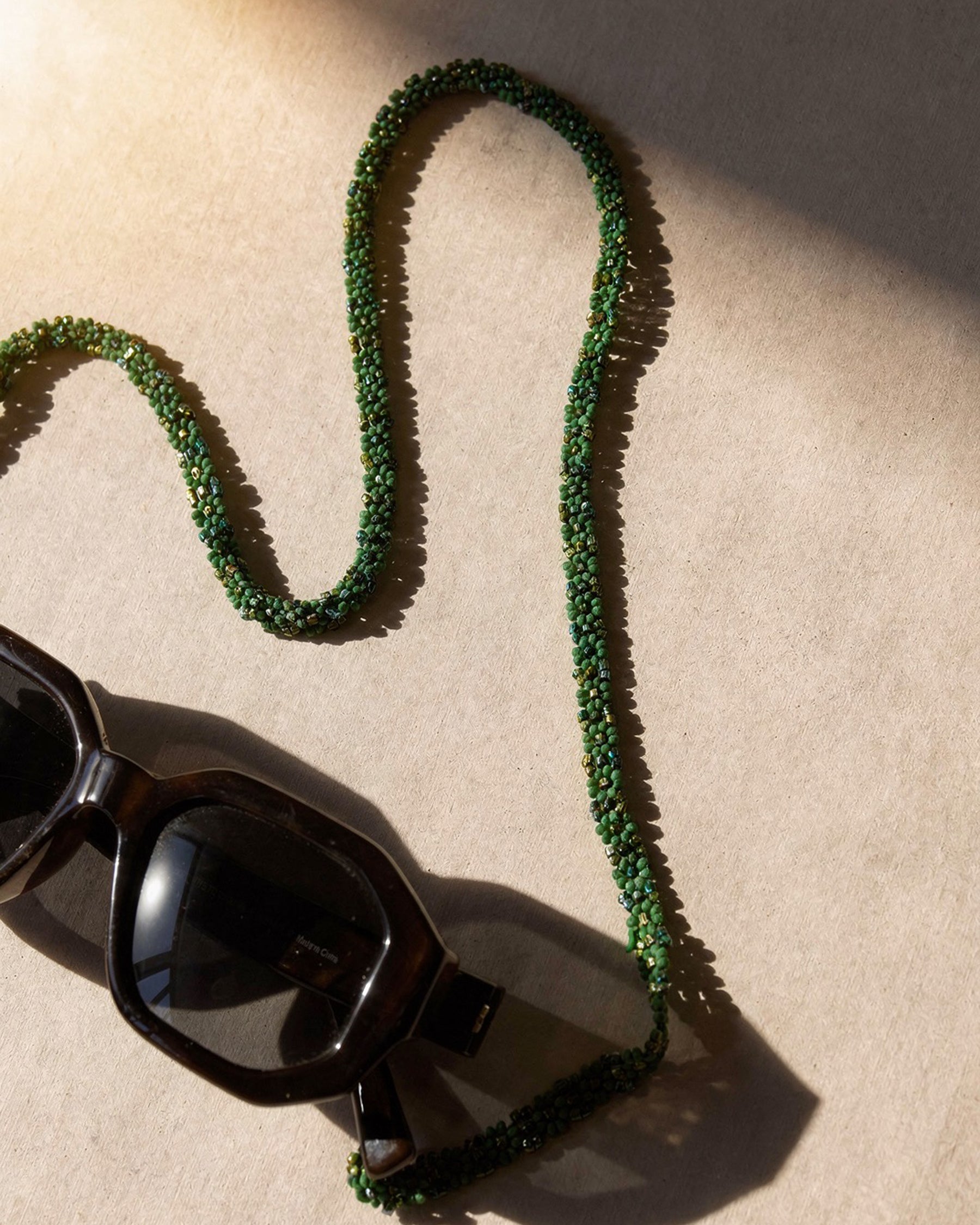 Green Beaded Sunglass Chain ACCESSORIES IKKIVI