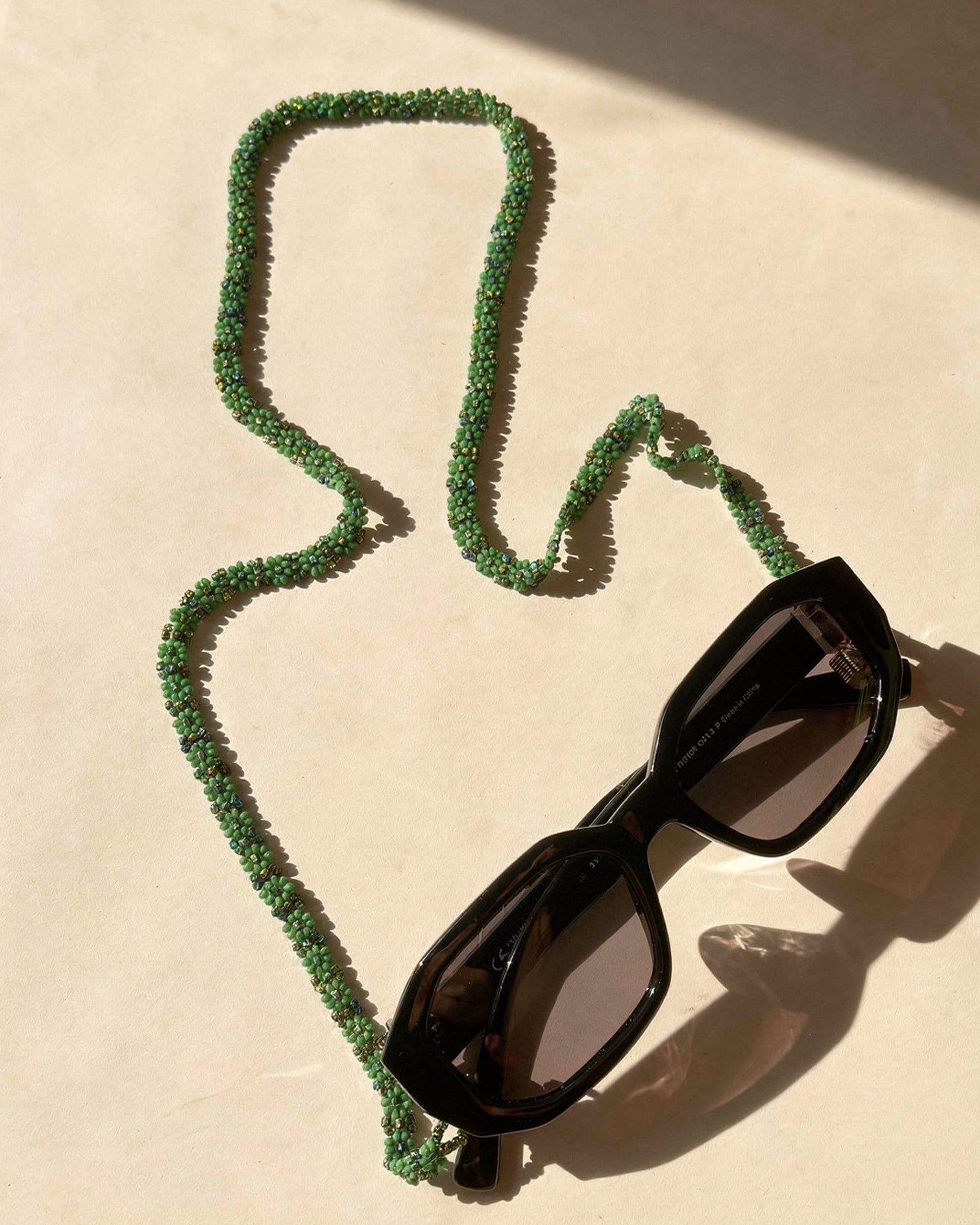 Green Beaded Sunglass Chain ACCESSORIES IKKIVI