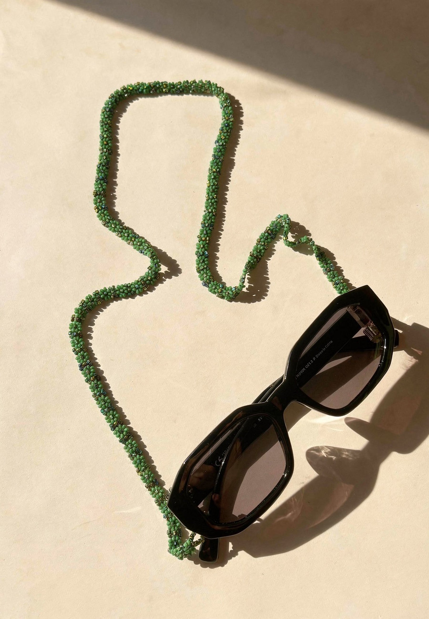 Green Beaded Sunglass Chain ACCESSORIES IKKIVI