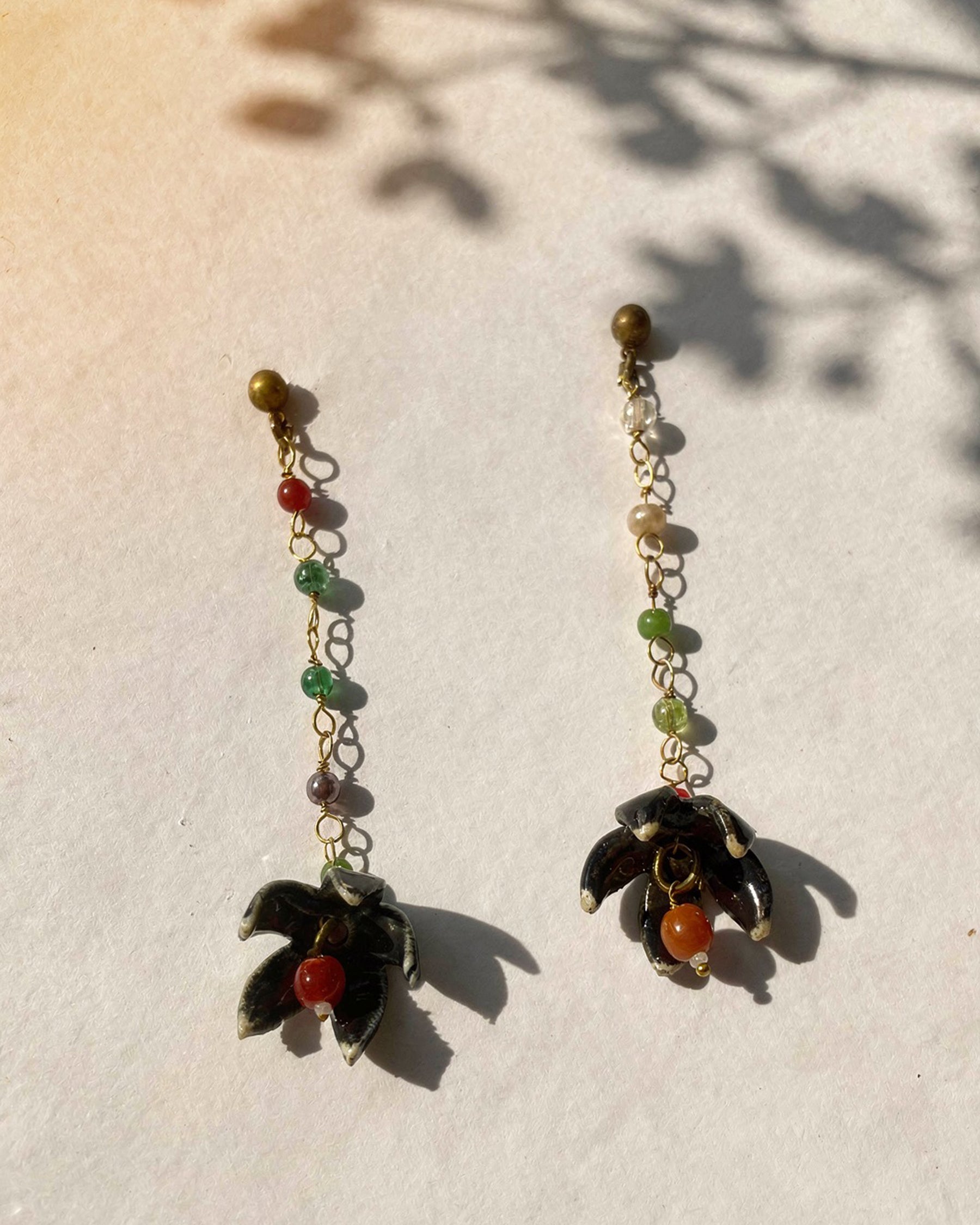Bell Flower Dangler Earrings ACCESSORIES IKKIVI