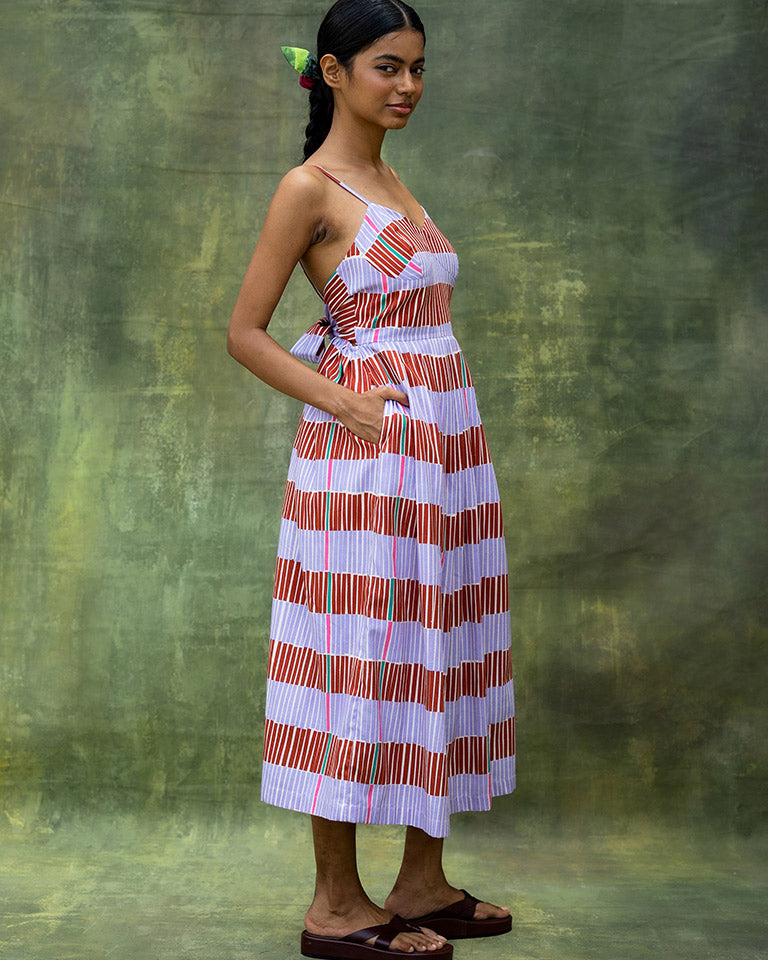 Mary Striped Dress DRESSES Doodlage