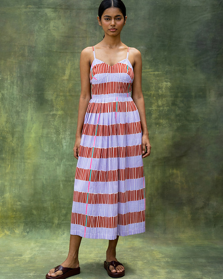 Mary Striped Dress DRESSES Doodlage