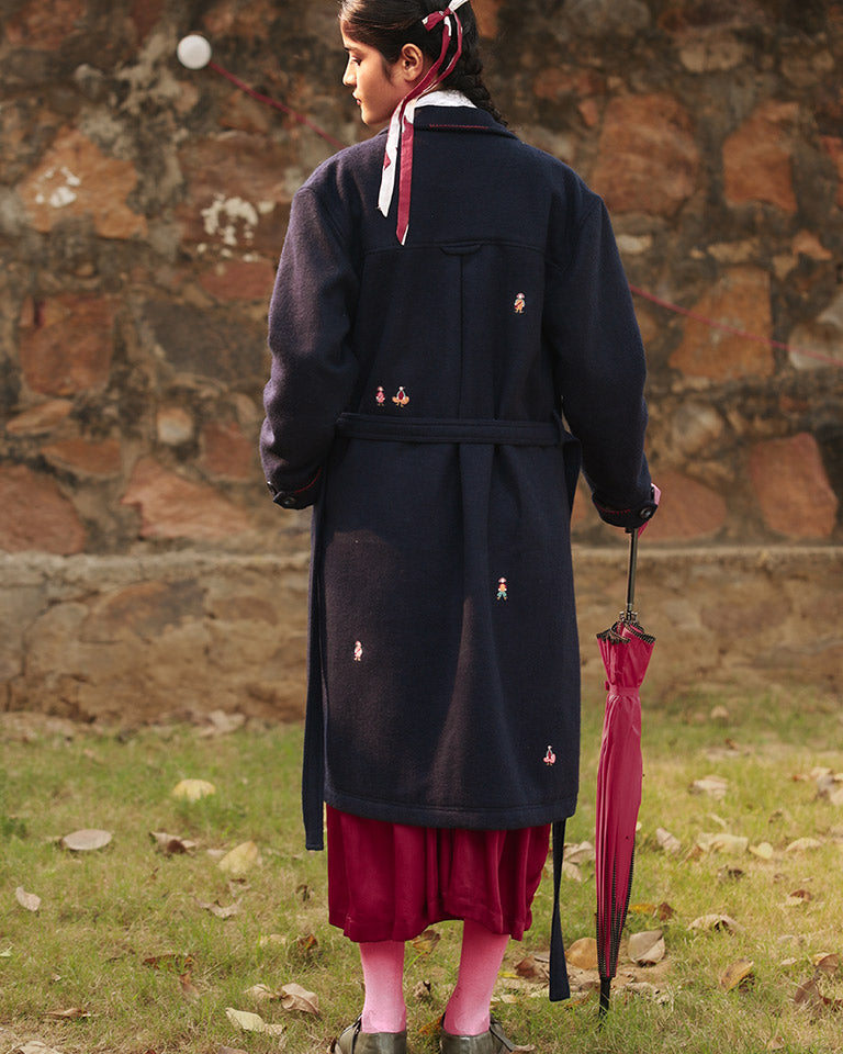 Willow Blue Overcoat JACKETS Doodlage