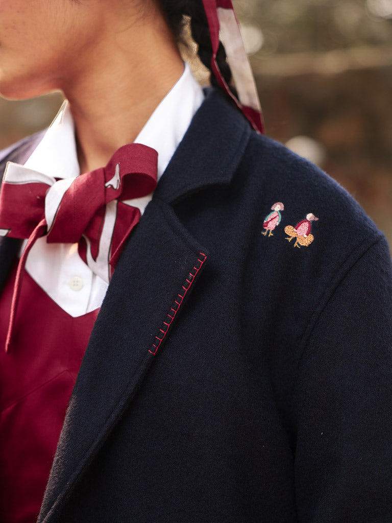 Willow Blue Overcoat JACKETS Doodlage