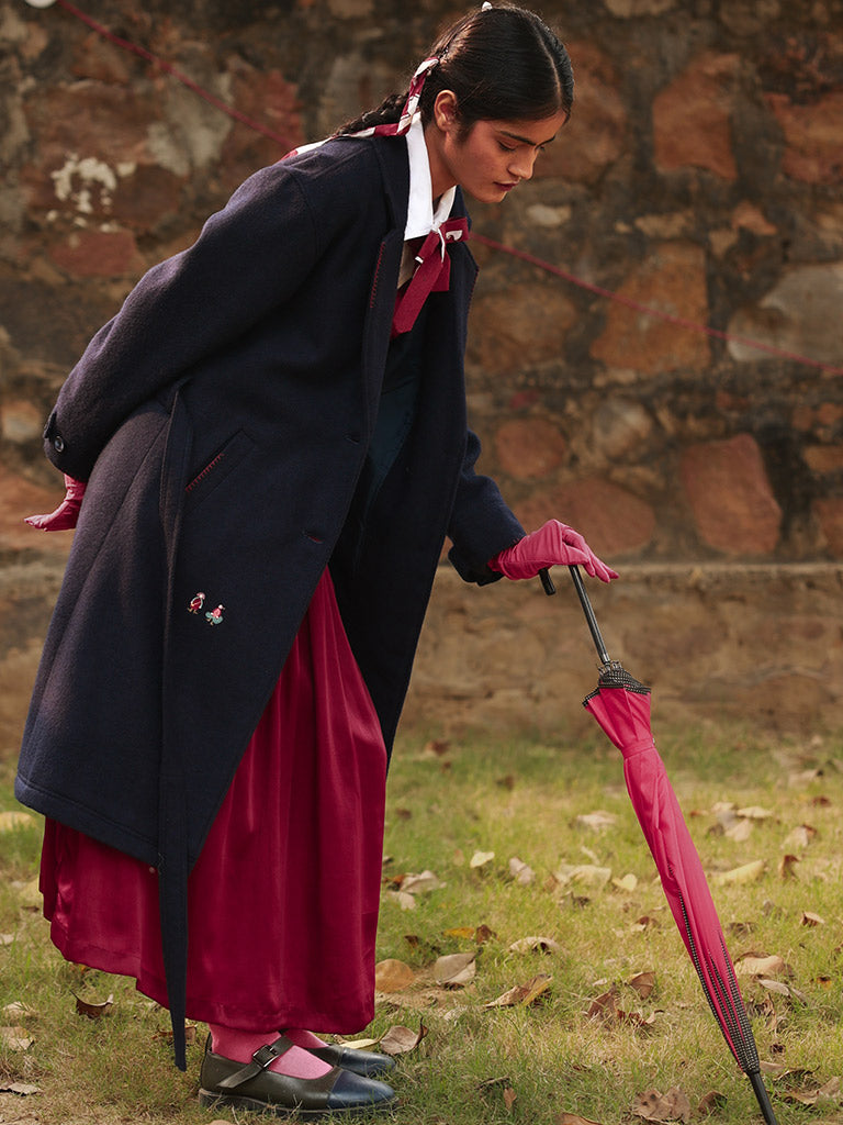 Willow Blue Overcoat JACKETS Doodlage