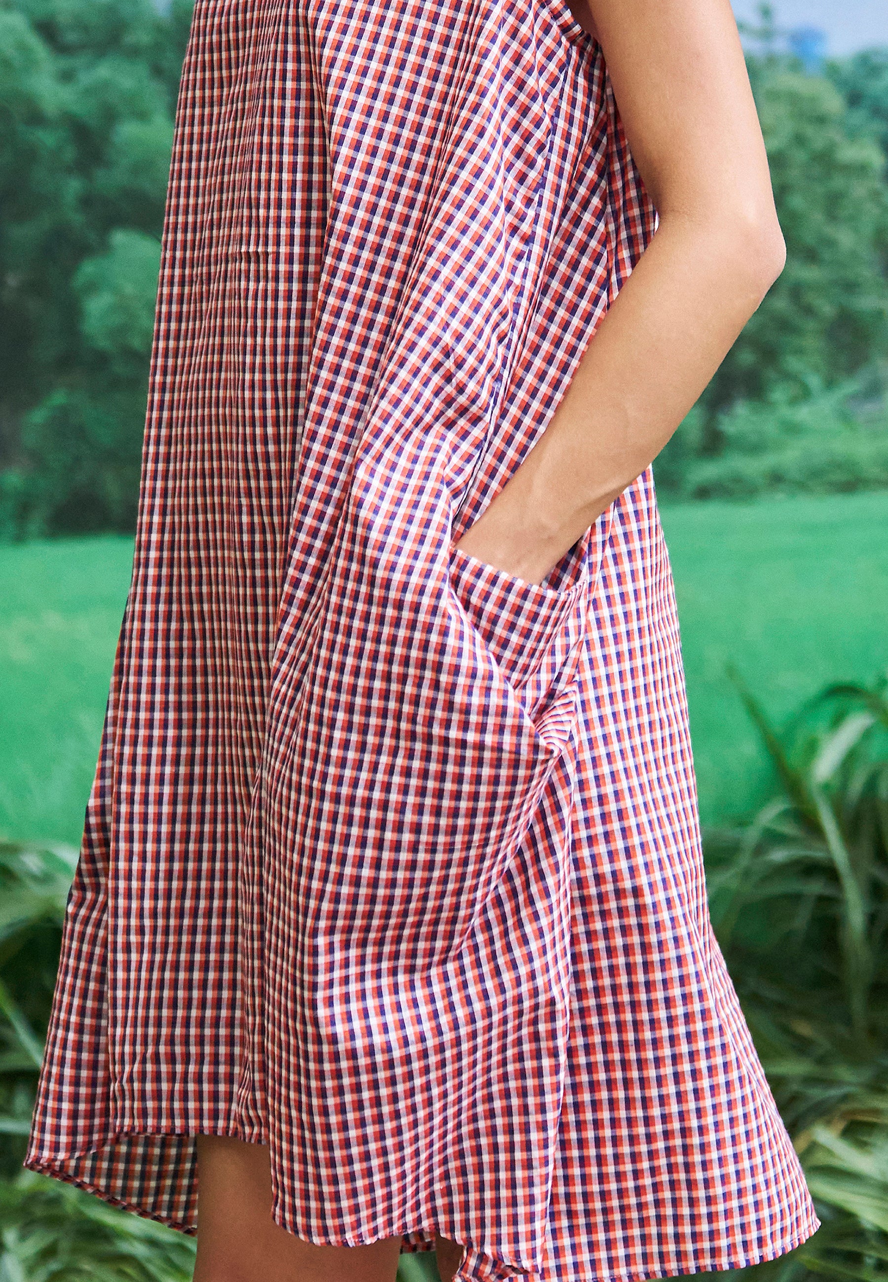 Gaul School Grid Dress DRESSES IKKIVI