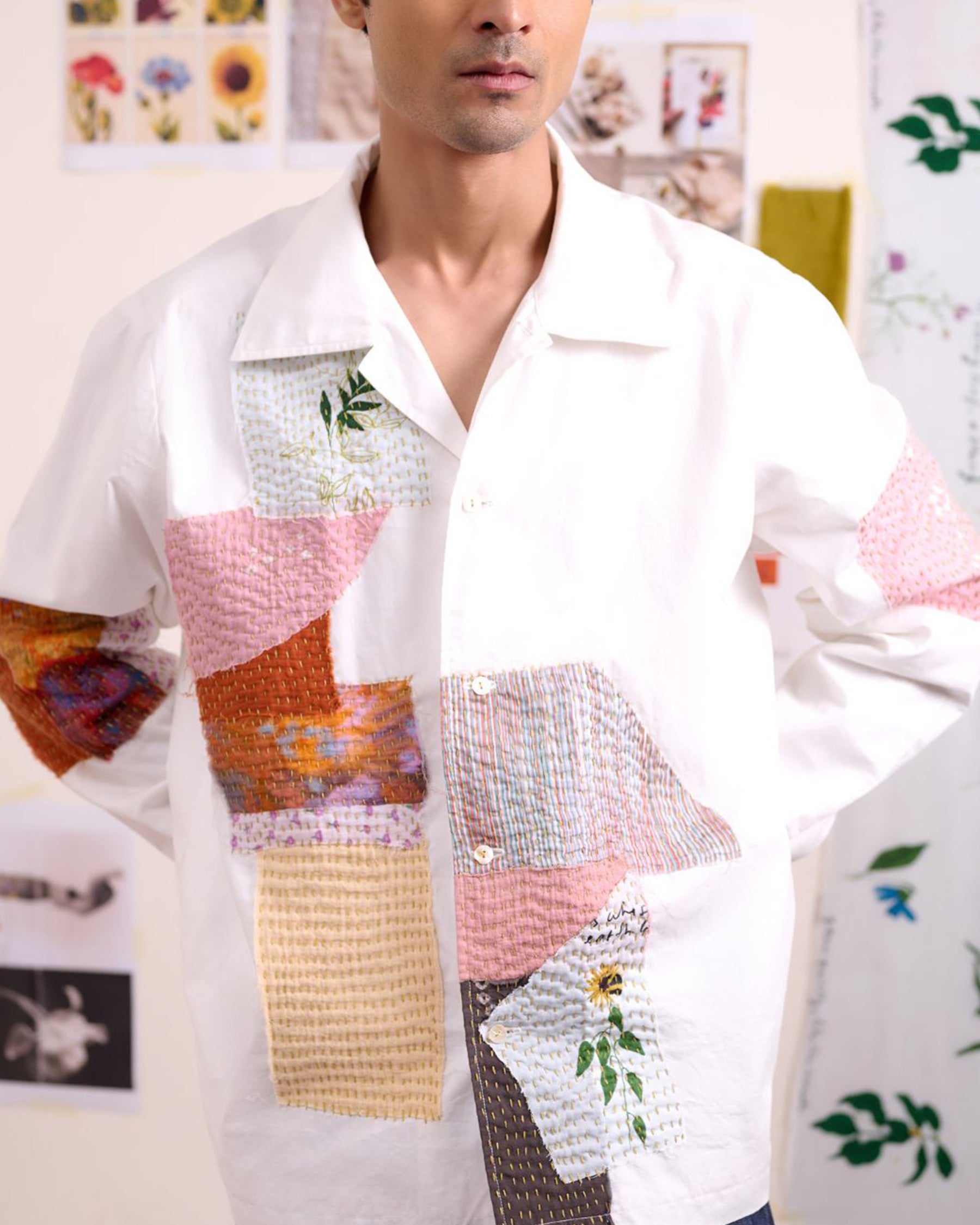 Novelle Patchwork Unisex Shirt TOPS Doodlage