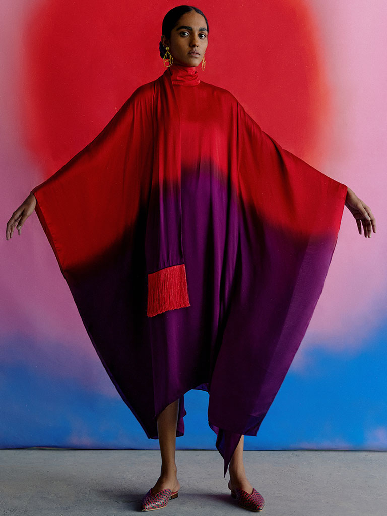 Leheriya Round Collar Dress DRESSES IKKIVI