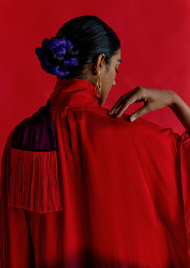 Leheriya Round Collar Dress DRESSES IKKIVI