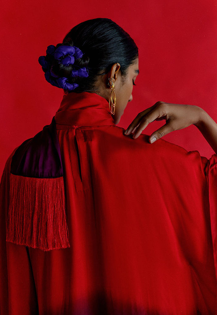 Leheriya Round Collar Dress DRESSES IKKIVI