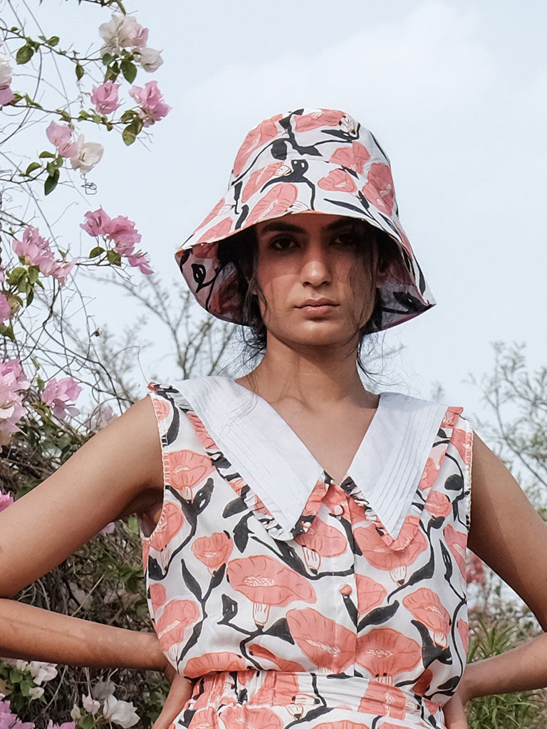 Eva Vintage Wide Collar Top TOPS Khajoor