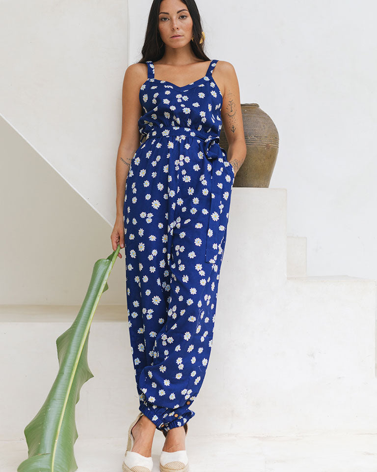 Blue Daisy Day Jumpsuit JUMPSUITS Em and Shi
